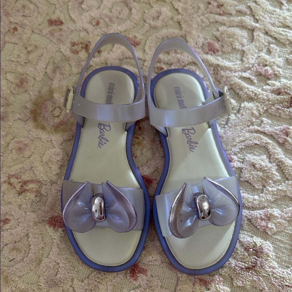 Mini Melissa Barbie Lavender Sandals